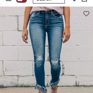 Kancan fringe jeans sz 5 bnwt